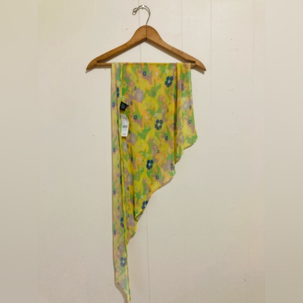 LA Hearts By Pacsun Multi Color Floral Swim Cover Up Sarong Medium - Picture 2 of 7